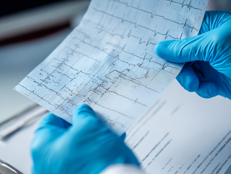 eine 24 Stunden Blutdruckmessung wird im PVZ ST Anna Wels ausgewertet